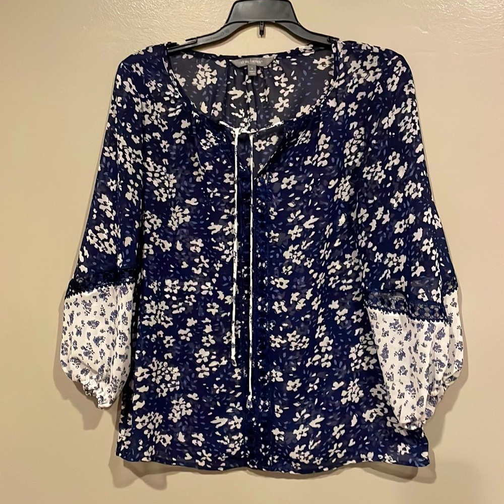 Daisy Fuentes shear blouse